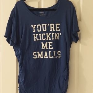 NWT You're kicking me smalls maternity t shirt